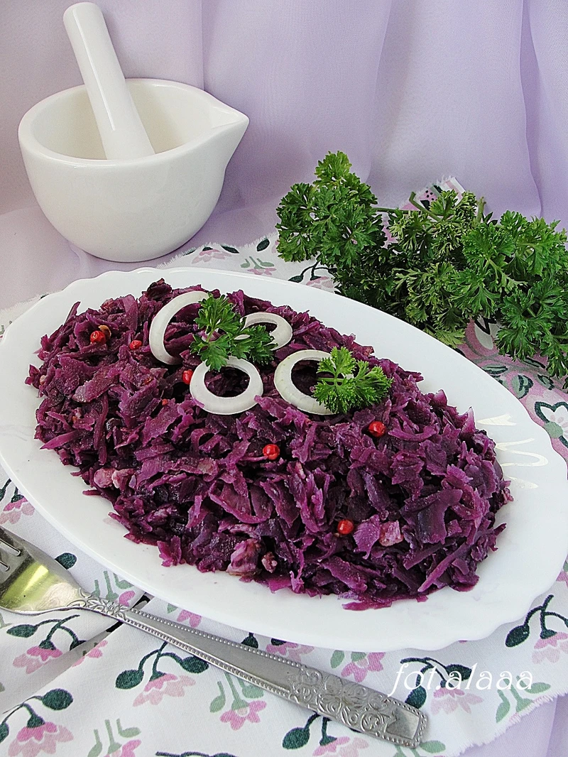 Modro kapusta ze słoika
