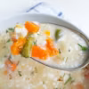 Zupa jarzynowa z serem cheddar