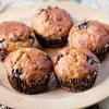 Owsiane muffinki z borówką i jabłkiem