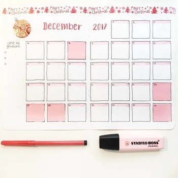 Bullet journal na grudzień