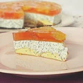 Sernik na zimno z makiem i pomarańczami