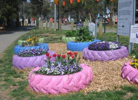 Pomysł na stare opony