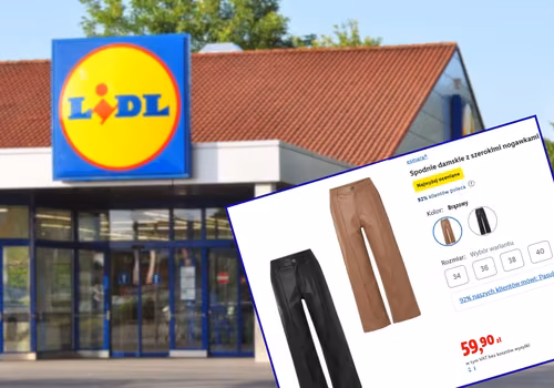 Te spodnie z Lidla za 59 zł robią furorę! Imitacja skóry, szerokie nogawki i wysoki stan - bosko wydłużają i modelują talię