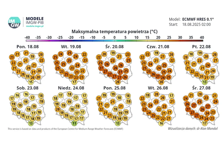 Zdjęcie IMGW opublikowało prognozę pogody na drugą połowę sierpnia! Osoby przed urlopem nie będą zadowolone #1
