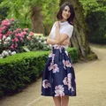 Elegancka spódnica w kwiaty