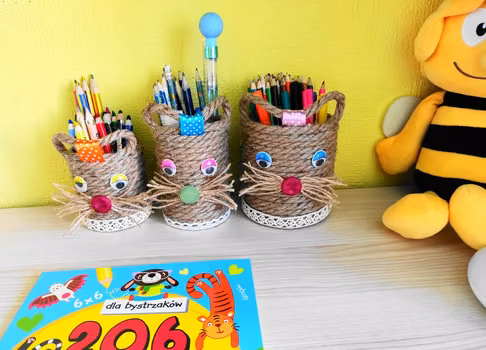 Organizer na kredki i pisaki dla dzieci DIY