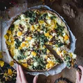 Tarta orkiszowa z dynią i fetą