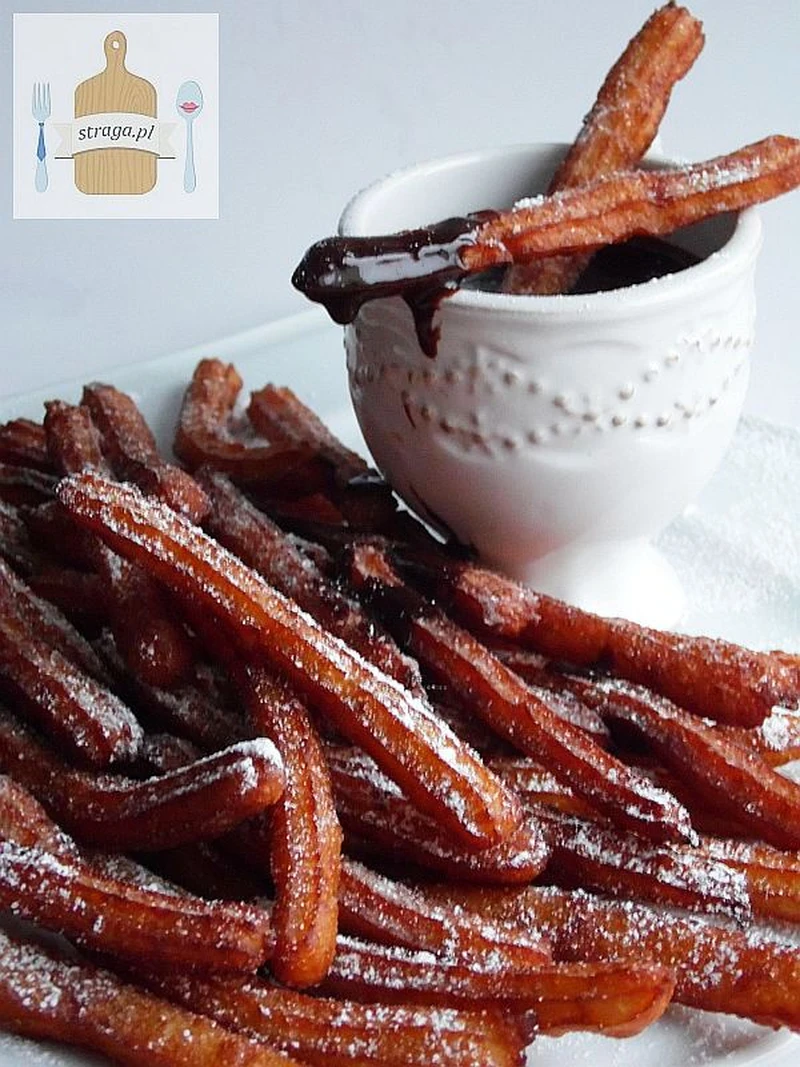 Churros na soku pomarańczowym