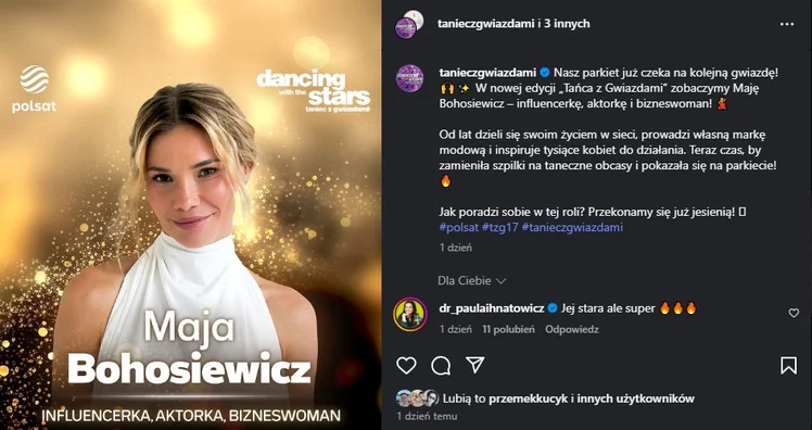 Zdjęcie Polsat ujawnia kolejną uczestniczkę "Tańca z gwiazdami"! Internauci podzieleni! #1