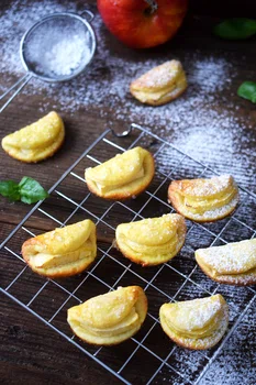 Półfrancuskie ciasteczka serowe z jabłkiem!