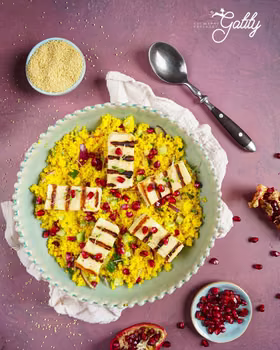 Sałatka kuskus z halloumi