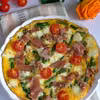 Omlet ze szparagami, mozzarellą i szynką parmeńską