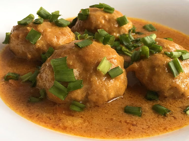 Pulpeciki z indyka w sosie curry