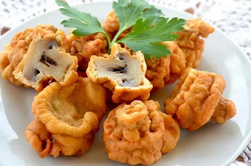 Pieczarki w cieście