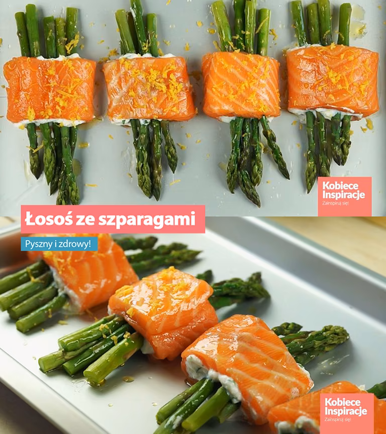 Łosoś ze szparagami - Pyszny i zdrowy!