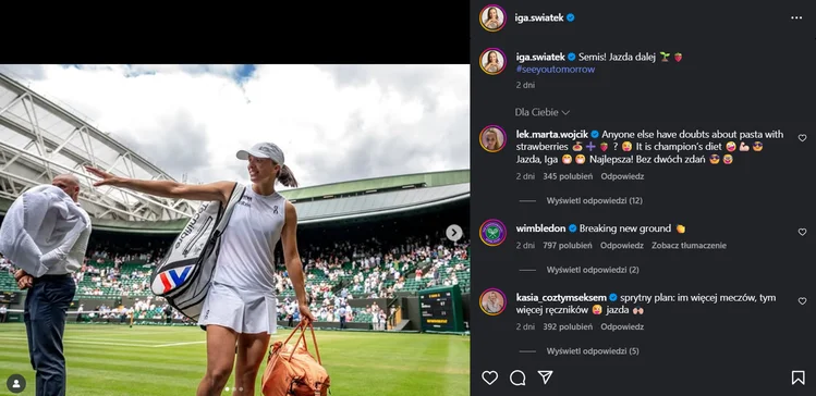 Zdjęcie Iga Świątek przeszła do historii! Rozgromiła rywalkę w finale Wimbledonu 2025! #1