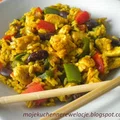 Kurczak z ryżem curry z czerwoną fasolą - 395 kcal
