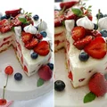 Sernik z owocami i białą czekoladą