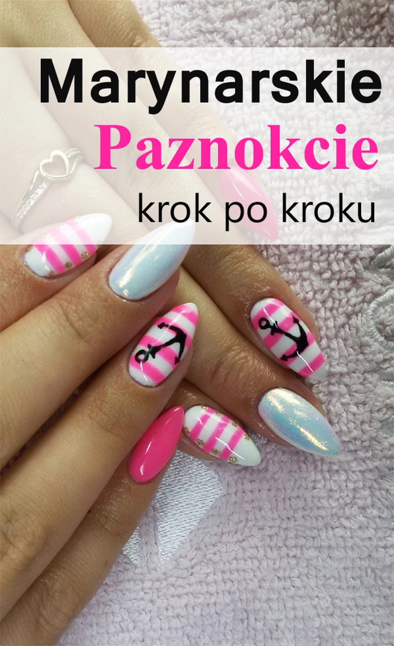 Marynarskie paznokcie krok po kroku