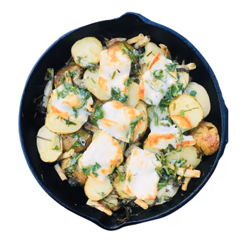 Zapiekanka z ziemniaków i halloumi - Niedzielny kucharz