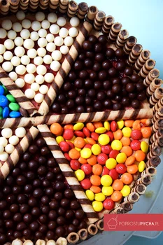 OBŁEDNY TORCIK URODZINOWY Z M&M`SAMI