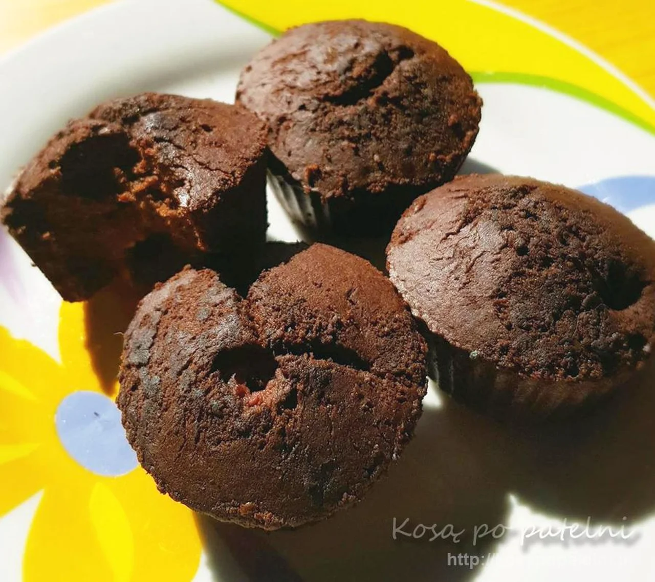 Bezglutenowe muffinki bananowo-kakaowe