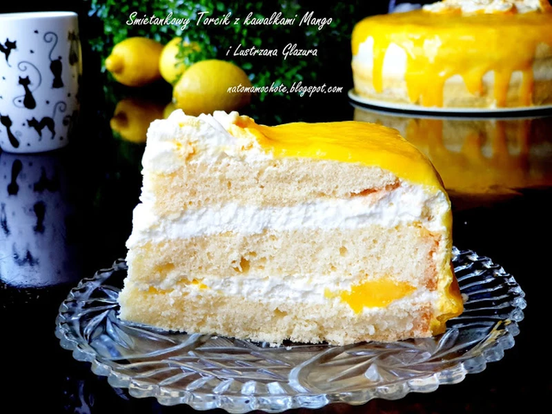 Tort Mango z Lustrzaną Glazurą