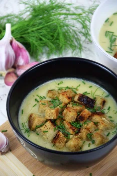 Rozgrzewający krem czosnkowy