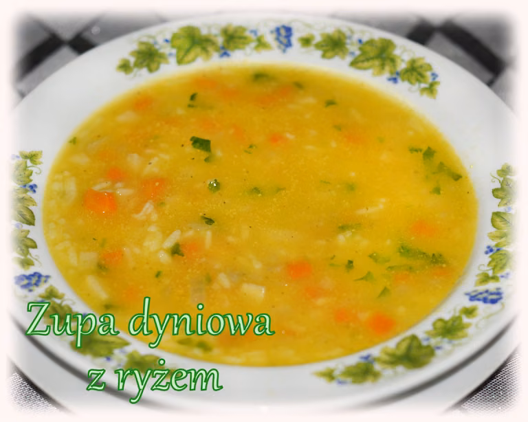 Zupa dyniowa z ryżem