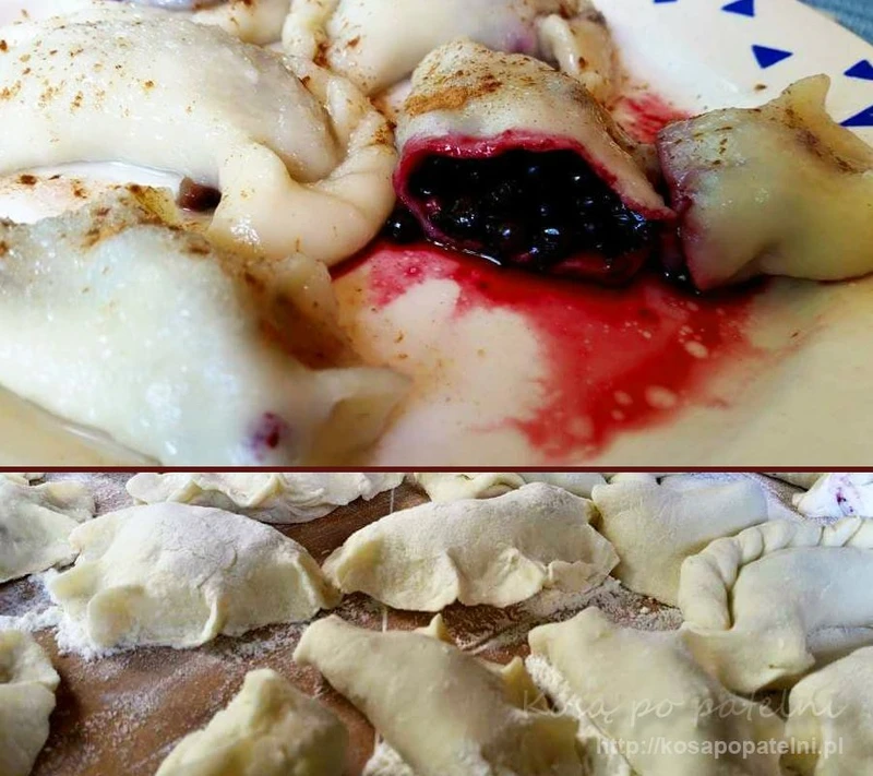 Pierogi z jagodami