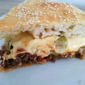 Ciasto cheeseburger z tortownicy XXL