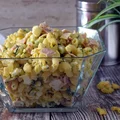 Makaronowa sałatka z czosnkiem niedźwiedzim