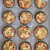 Mini pizze z bakłażana
