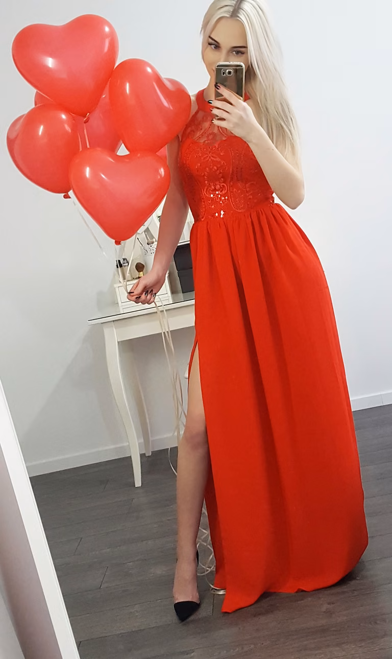 Maxi dress Czerwona Olivia