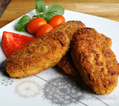 Kotlety mielone z kurczaka z kapustą i grzybami