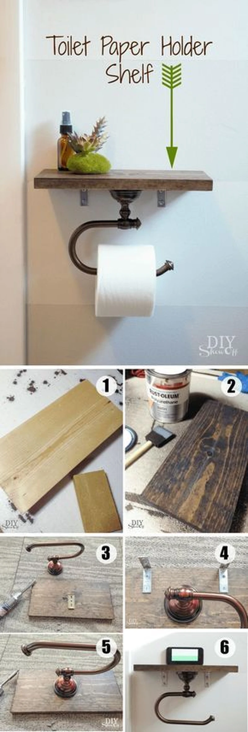 Wieszak na papier-DIY