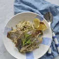 RISOTTO Z ZIELONĄ FASOLĄ SZPARAGOWĄ PODANE ZE SMAŻONYM MINTAJEM!
