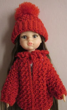 Sweterek i czapka dla lalki