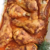 Pieczone pałki z kurczaka w marynacie z dodatkiem majonezu