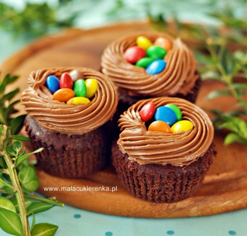 Babeczki brownies z nutellą