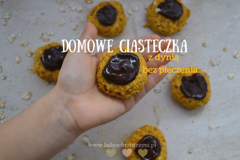 Domowe ciasteczka z dynią (bez pieczenia)