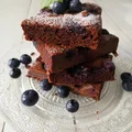 Brownie z borówkami