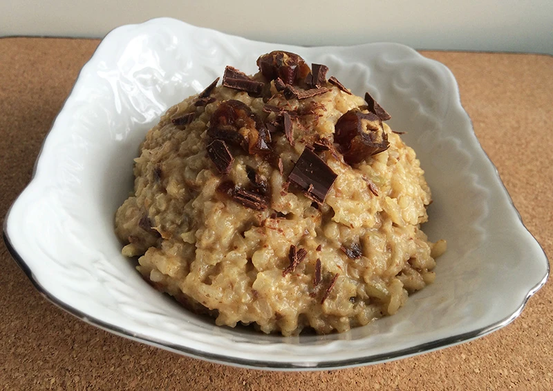 Pudding ryżowy z daktylami
