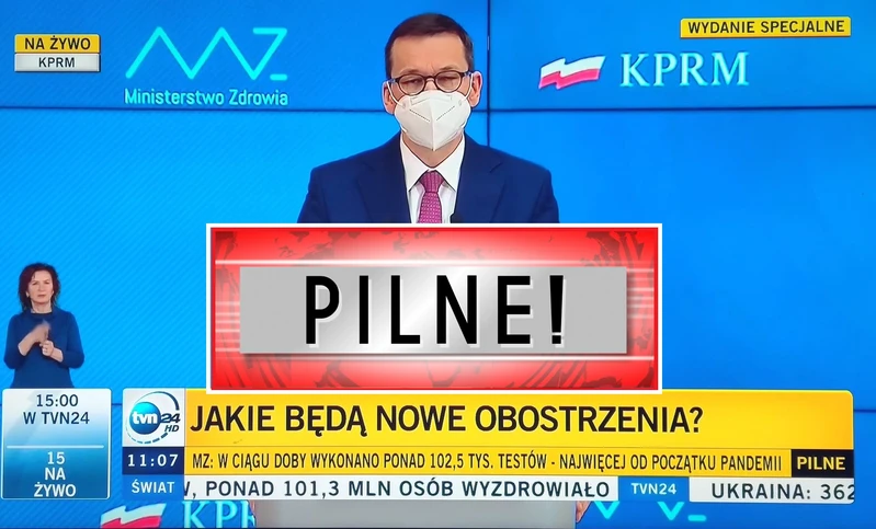 Rząd ogłosił nowe obostrzenia! Wprowadzono twardy lockdown. Podsumowanie konferencji prasowej