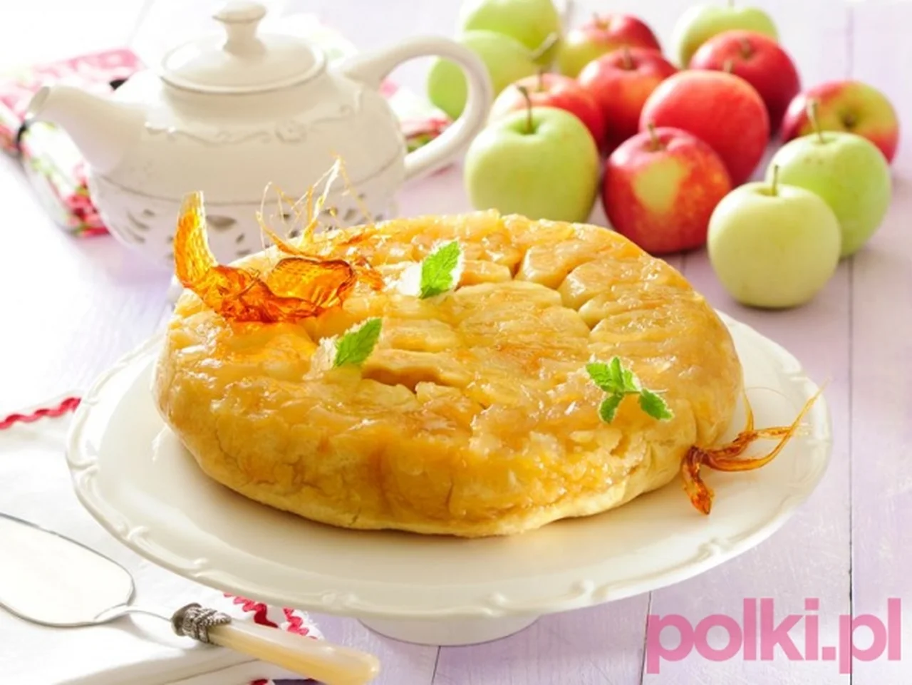 Odwracana tarta z jabłkami