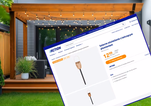 Ta lampa solarna z Action za 12 zł to bestseller! Bez kabli i rachunków, a efekt tańczącego płomienia zrobi magię