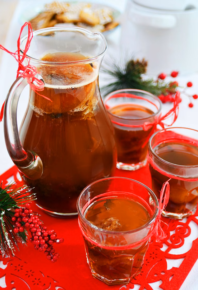 Kompot wigilijny z suszu owocowego z nutą herbaty Earl Grey