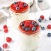 Pudding ryżowy z mascarpone, sosem i owocami