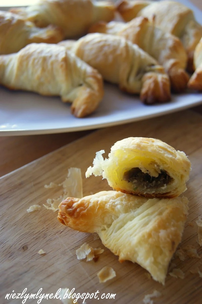 Na drugie śniadanie - Croissanty z borowikami