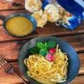 Makaron na słodko z kremem pistacjowo - czekoladowym